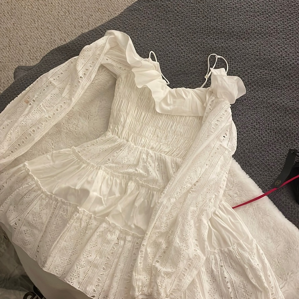 Adorable white lace dress